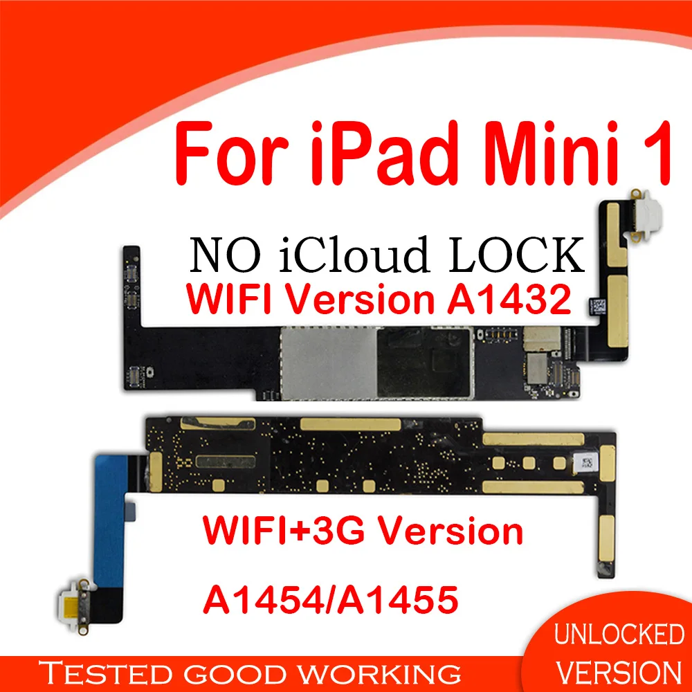Материнская плата для iPad Mini 1 Wi Fi версия A1432 разблокированная iCloud mini материнская 3G