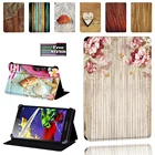 Чехол с деревянным рисунком для планшета Lenovo Tab 2 A7  A8  A10-70  Tab 3  Tab 4, складной противоударный чехол + ручка