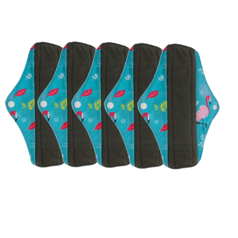 

TEBEIYOU новая ткань с принтом для мам многоразовая подкладка для слияния моющаяся менструальная Подкладка Женская салфетка для слияния 5 шт.