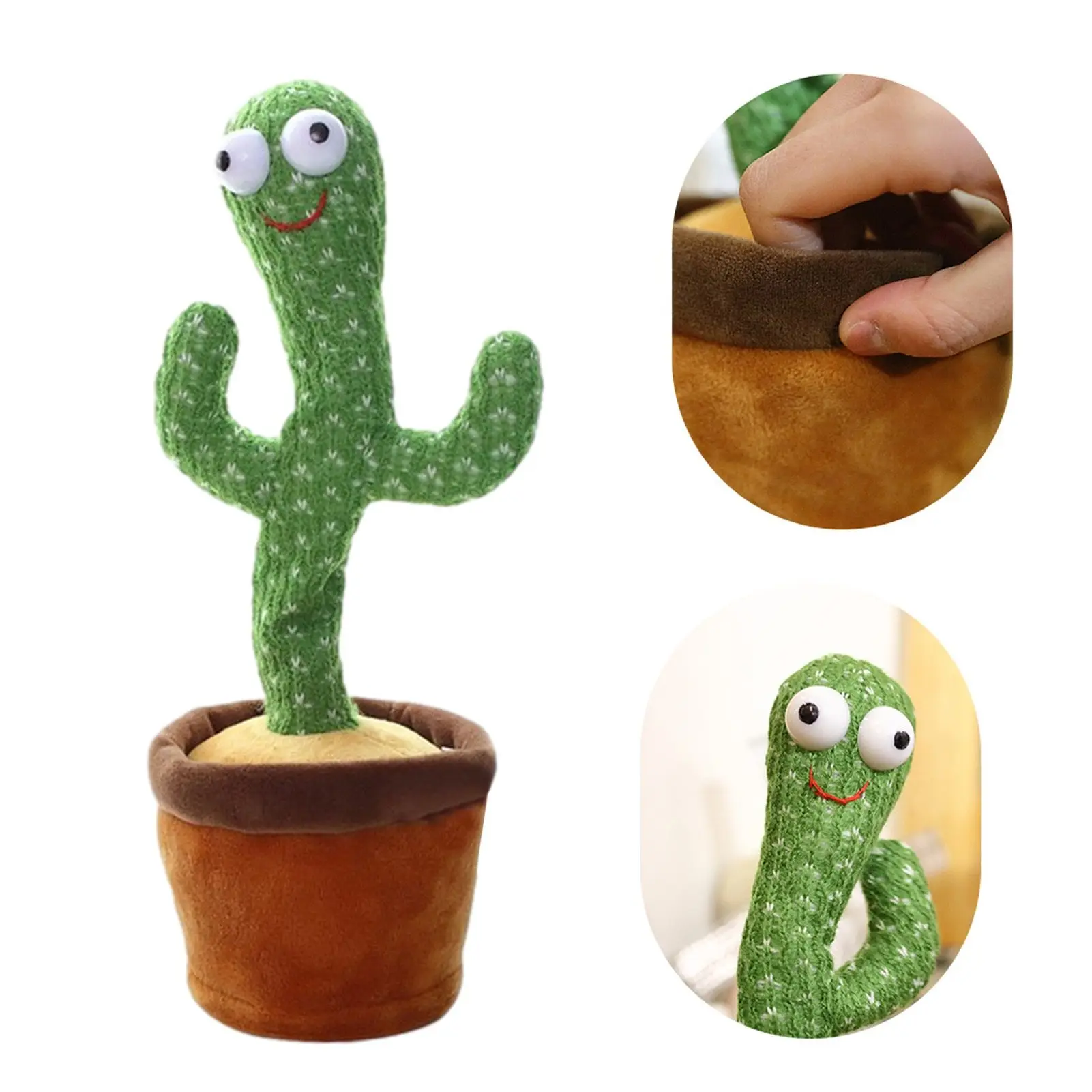 

Electronic Shake Plush Dancing Cactus Toy Dance With Light Repeat Your words Bluetooth Speaker Child Education Toy Home Decor