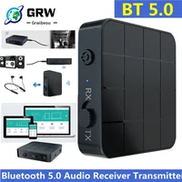 Приемник Grwibeou Bluetooth 5,0 4,2 и передатчик аудио музыка стерео беспроводной адаптер RCA 3,5 мм AUX разъем для динамика ТВ автомобиля ПК