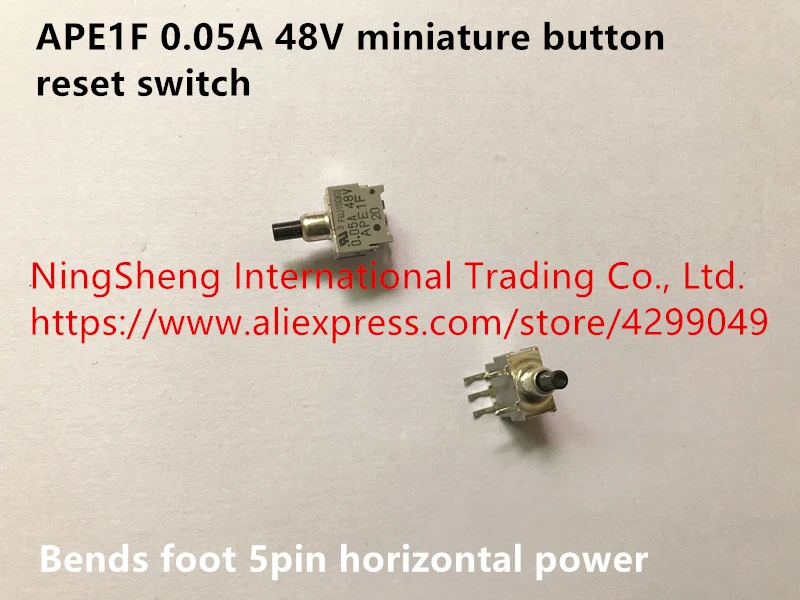 Оригинальный новый 100% APE1F 0.05A 48V Миниатюрный переключатель сброса сгибов 5pin