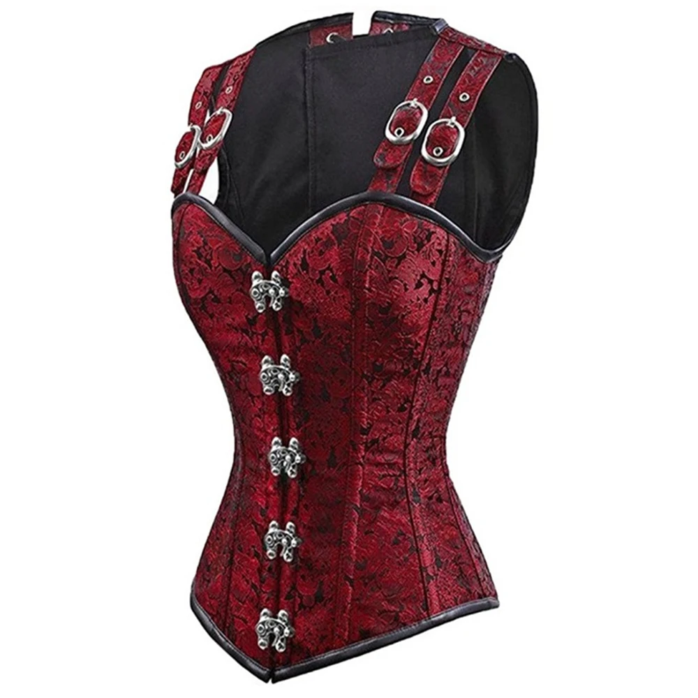 Корсет женский со стальными косточками Приталенный корсет в стиле стимпанк