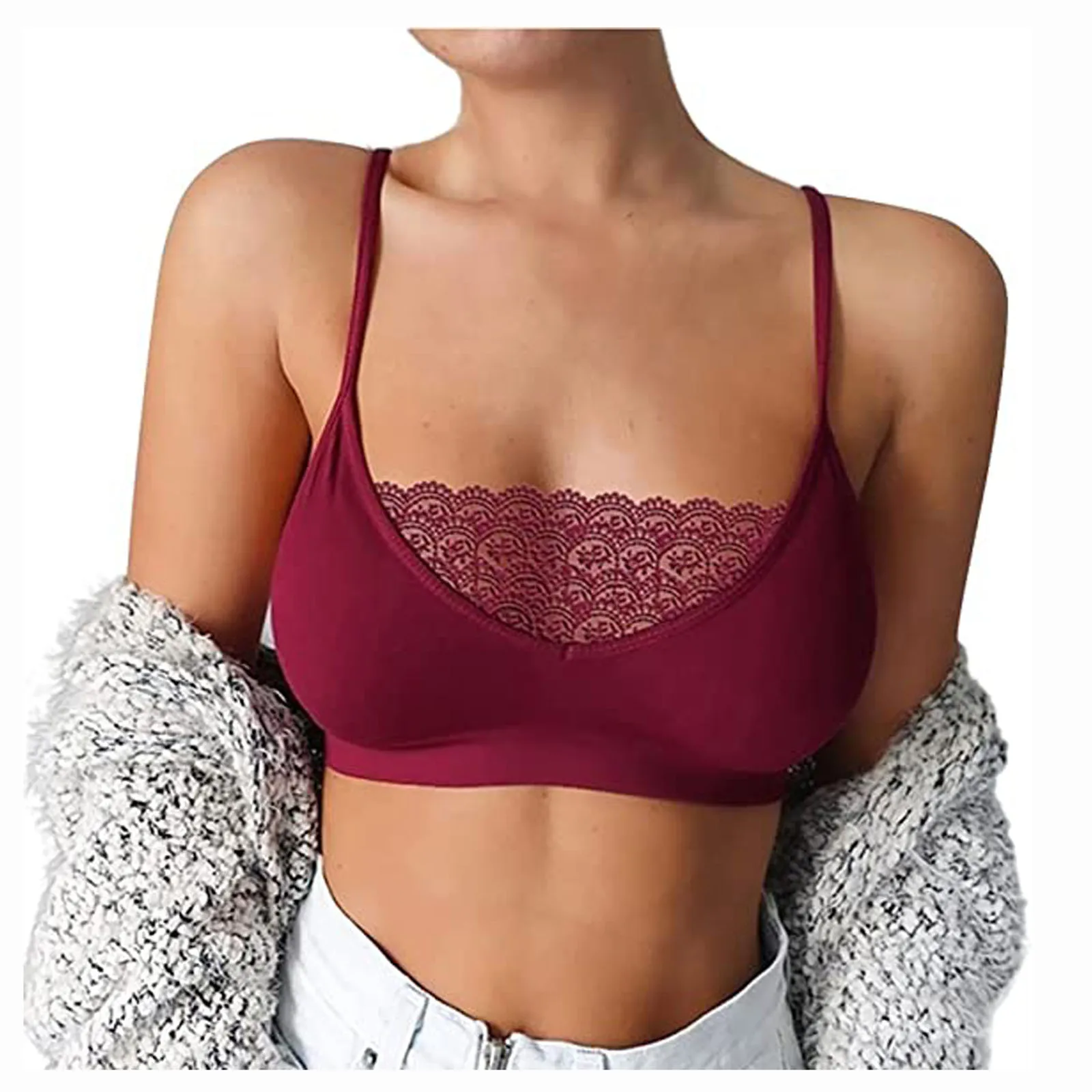 

Женские сексуальные укороченные топы на груди, кружевной бюстгальтер в стиле пэчворк, бесшовные бюстгальтеры, бюстье, топ-бандо, майки на бр...