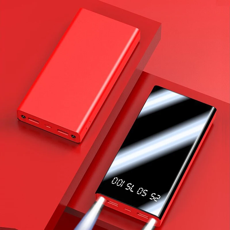 Зарядное устройство высокой емкости портативное для Xiaomi Mi 9 8 iPhone 90000 мАч 30000