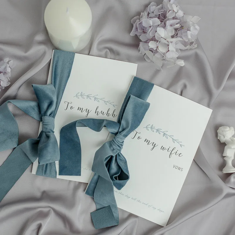 2 шт. свадебная книга с бархатной лентой | Дом и сад