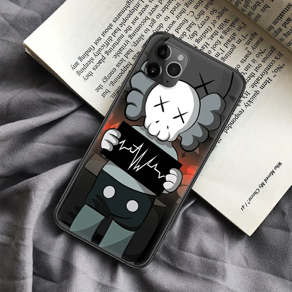

Fashion Trend Skateboard Kawa Phone Case For Iphone 4 4s 5 5S SE 5C 6 6S 7 8 Plus X XS XR 11 12 Mini Pro Max 2020 Black Prime