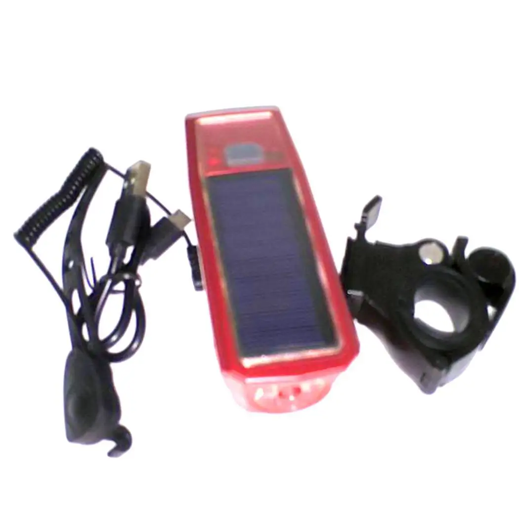 Солнечный фонарик для езды на велосипеде ночное освещение USB 2000 мАч