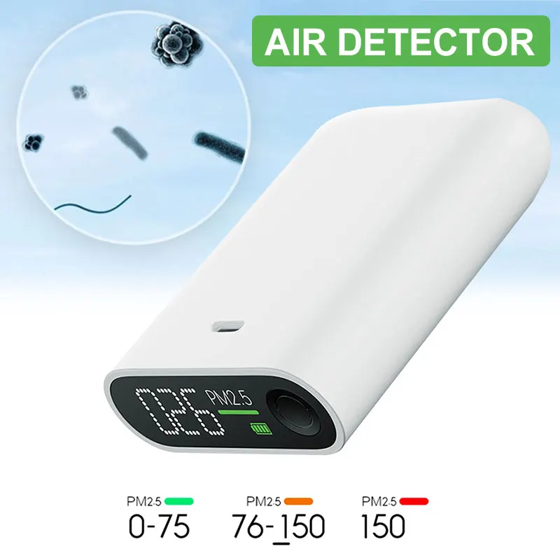 ABS 3W белый смог детектор смога измерительный инструмент стол PM2.5 газа бытовой