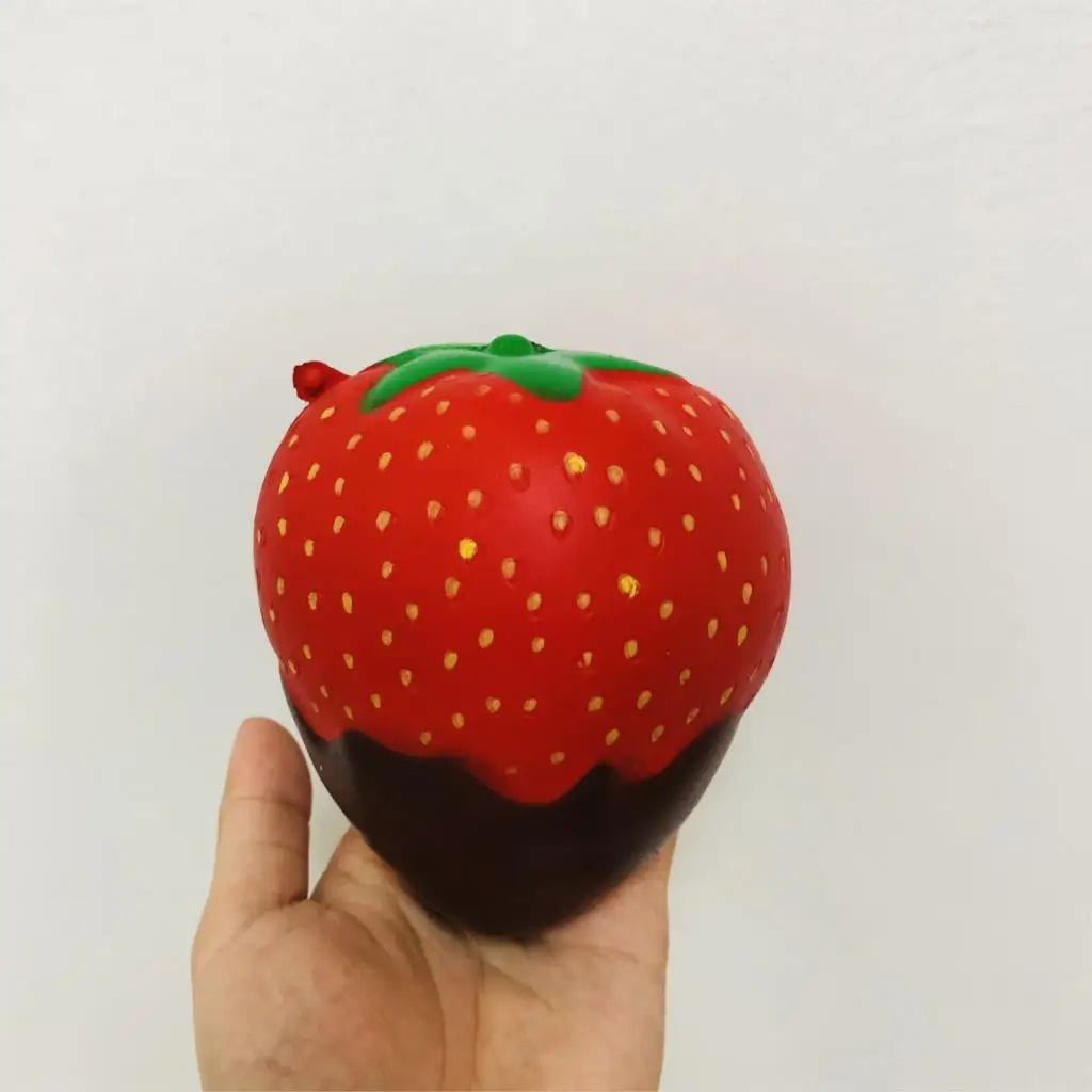 cho starwberry Мягкие медленно растущие мягкие игрушки милые Kawaii Jumbo большой розовый единорог мультфильм животных мягкие игрушки Jumbo - Цвет: cho starwberry