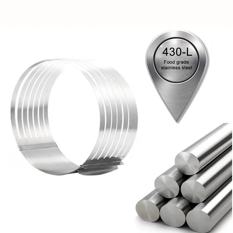 Регулируемый 6-слойный резак для торта из нержавеющей стали Круглый хлеба и форма