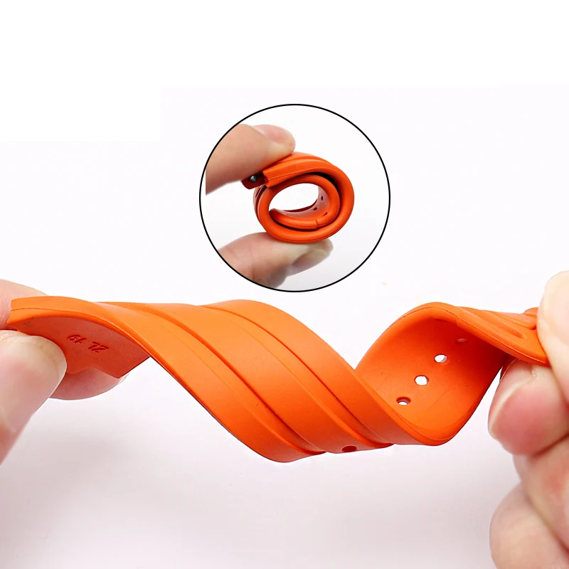 High quality rubber watchband waterproof silicone bracelet watch band 24mm*12mm lug end strap for O-ris AQUIS 7740 mens watches