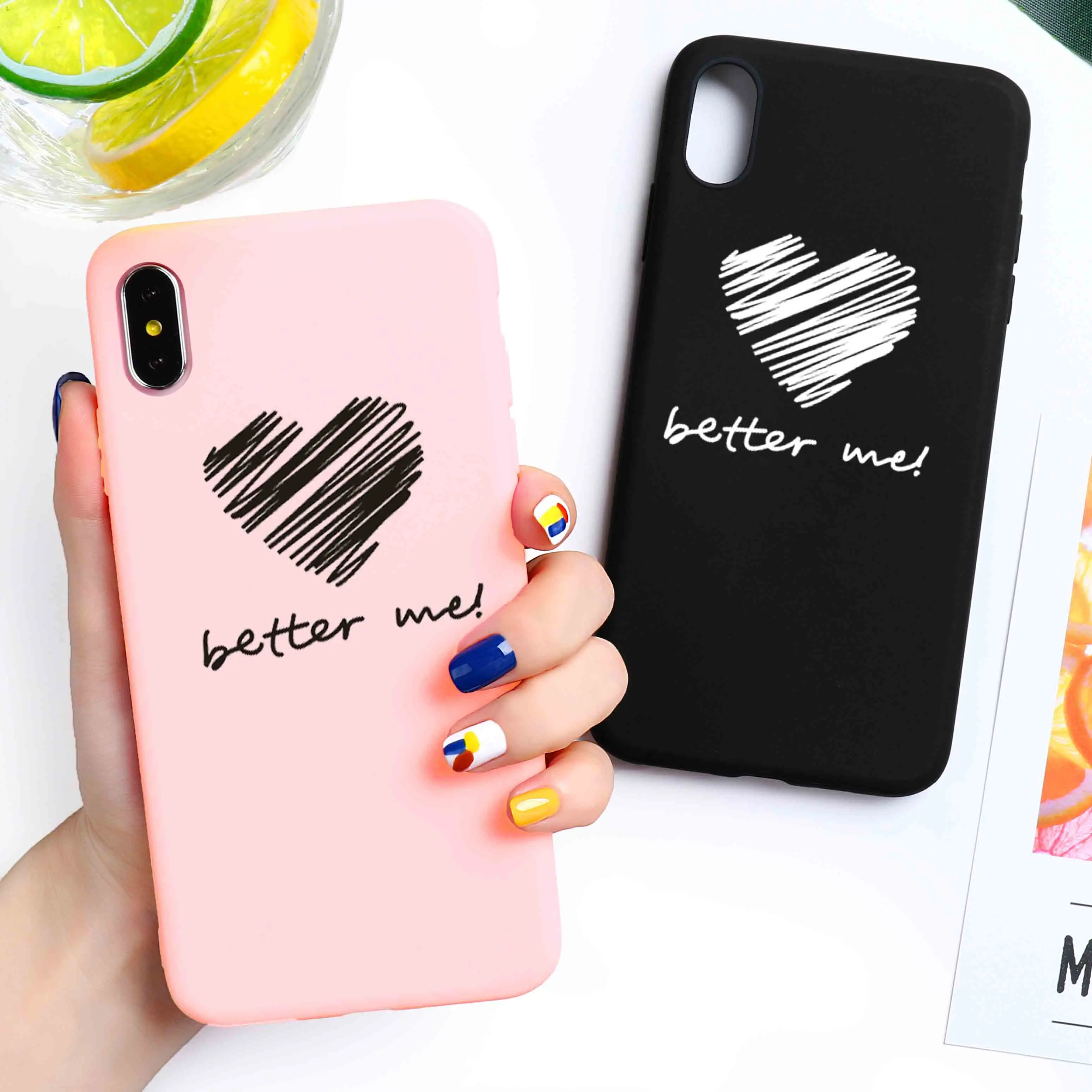 

Case for Huawei Honor 8X Case Cute Honor Play 8A 8S 8C 8 9 10 Lite Case Candy 9X 20 Pro 6X 7A Pro 7C 7X V9 V10 V20 Heart Cover
