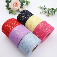 6cm glitter tulle ribbon sparkly color mesh roll diy headband clips pom pom crafts personalized made party decoration supplies