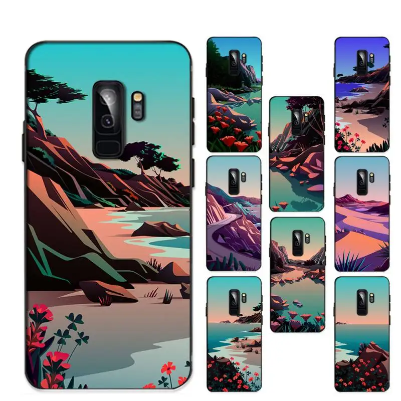 

Hand Painted Landscape Phone Case For Samsung Galaxy S20lite S21 S21ULTRA s20 s20plus for samsungS21plus 20UlTRA capa