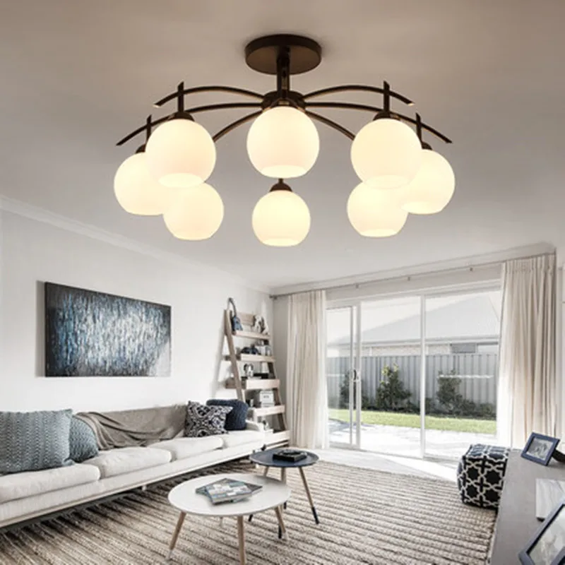 Современные светодиодные потолочные люстры для гостиной спальни кухни декора