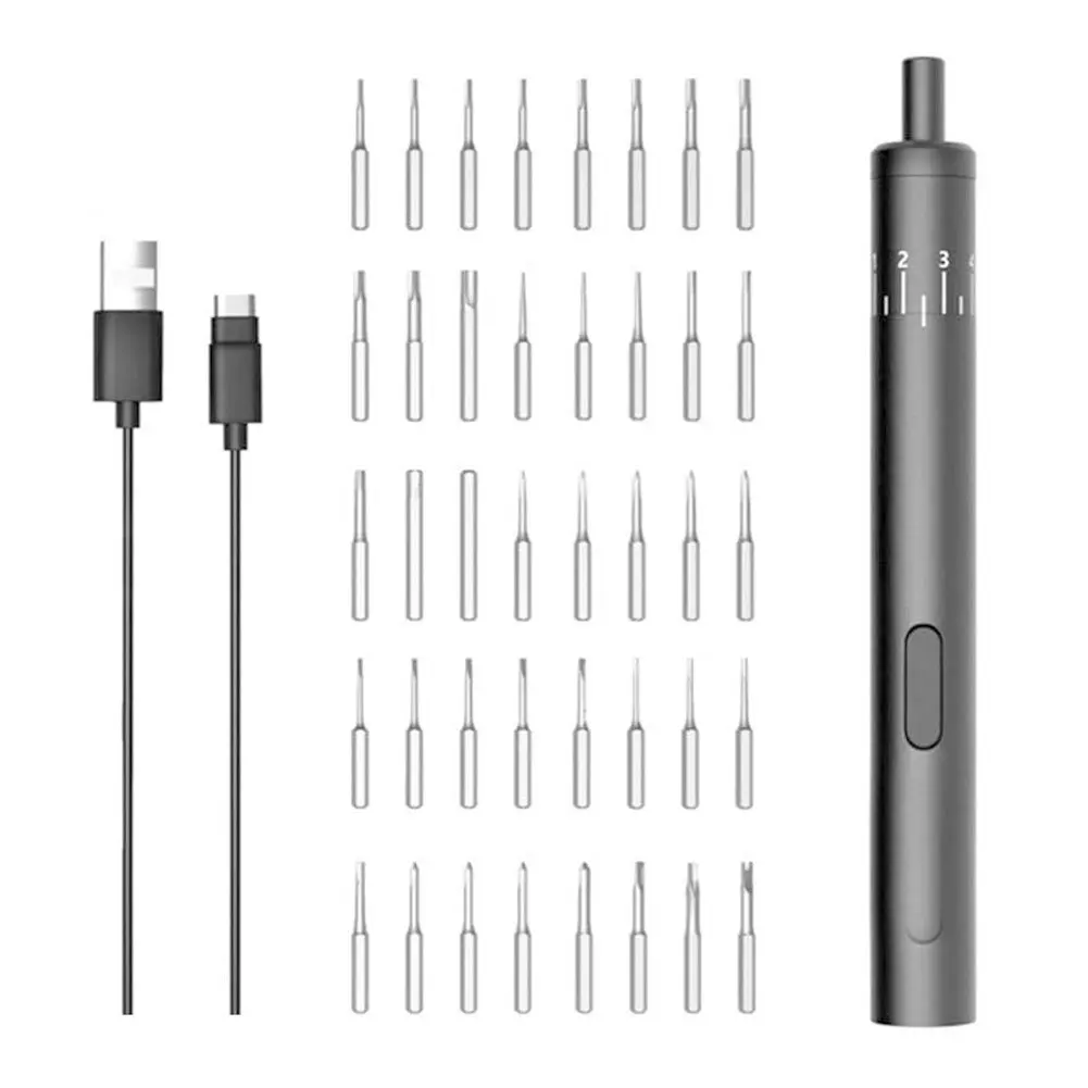 

Electric Screwdriver Precision Screwdriver Bits Set Mini Electric USB Rechargeable Repair Screw Driver Kits Repair Tool JM-Y02