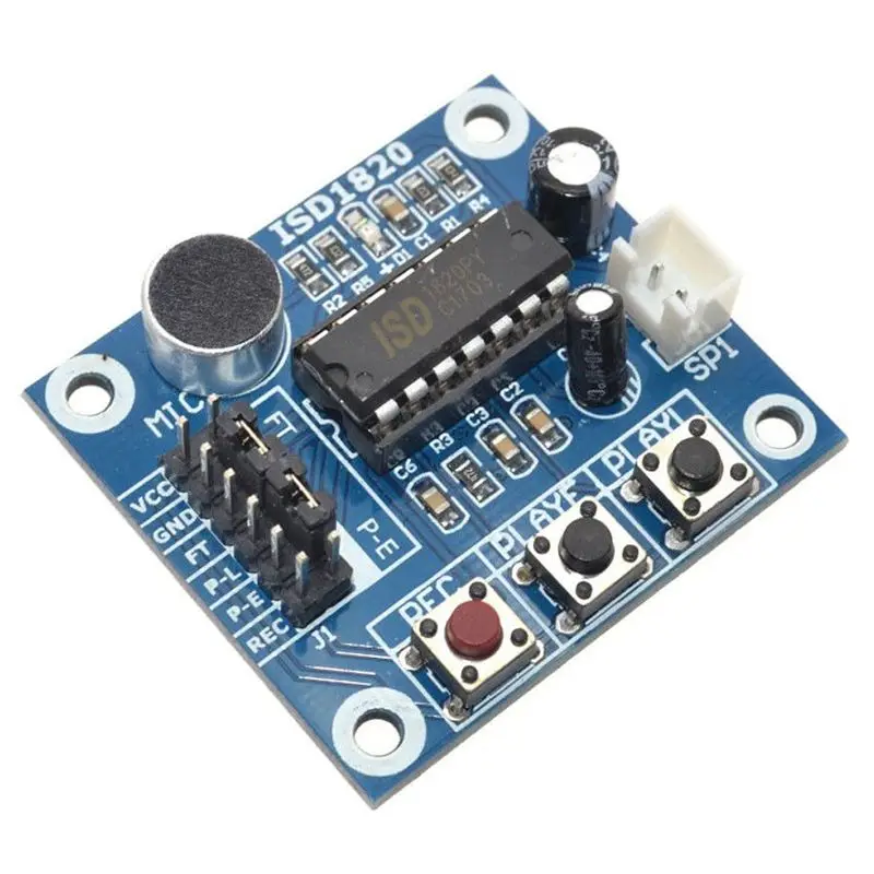 ISD1820 o звуковой голосовой модуль записи воспроизведения для микрофона |