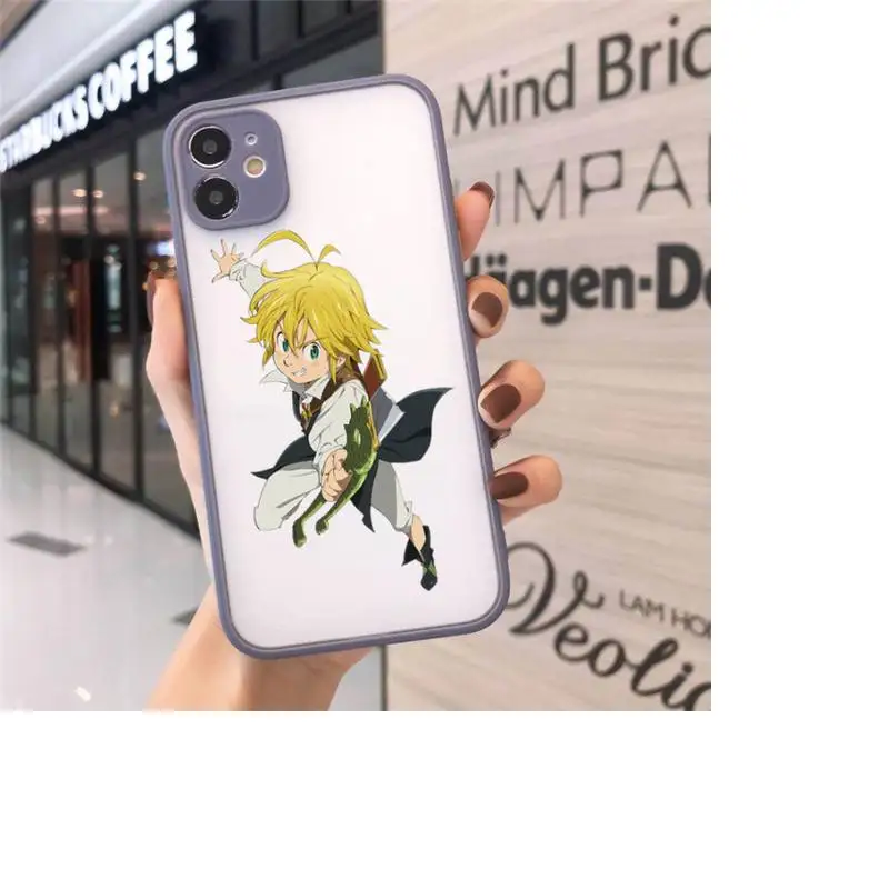 

anime seven deadly sins Phone Case Matte Transparent for iPhone 7 8 11 12 s mini pro X XS XR MAX Plus cover funda