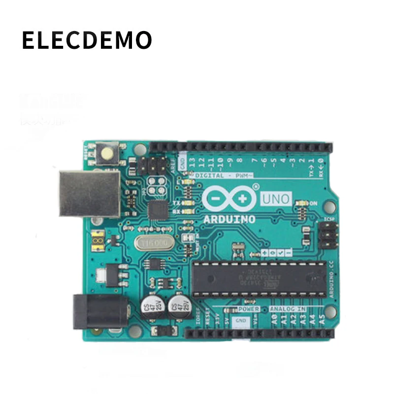 Официальная коробка UNO R3 ATMEGA16U2 с чипом MEGA328P для платы разработки Arduino и USB кабелем 1