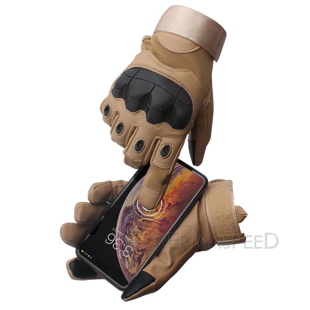 Мотоциклетные Перчатки с закрытыми пальцами зимние кожаные гоночные