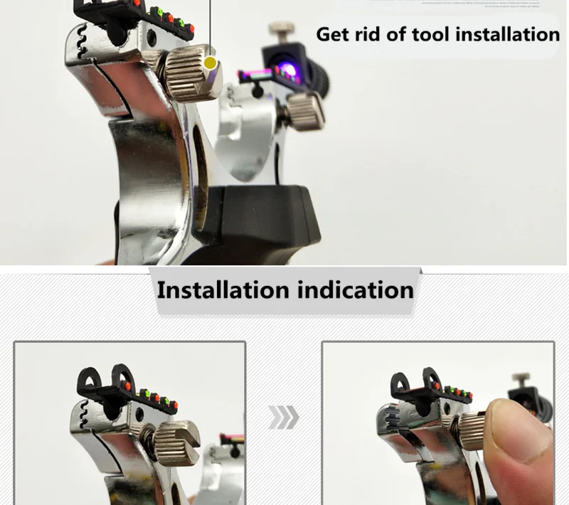 Большой Мощность Рогатка c резиновой лентой с уровнем Ночной светильник на