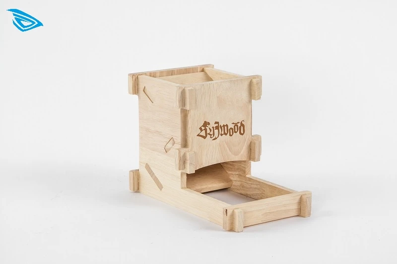 

Game Storage Box Cuboid Tower Storage Accessories Desktop Game for Star Wars Dragon Dungeon Dice TCG Peripheral Wood Portable