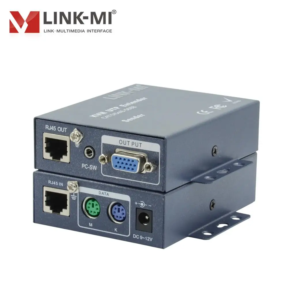 LINK MI K103TR 300m VGA PS/2 KVM удлинитель отправителя приемника по одному Cat5e/6 UTP rj45 кабель