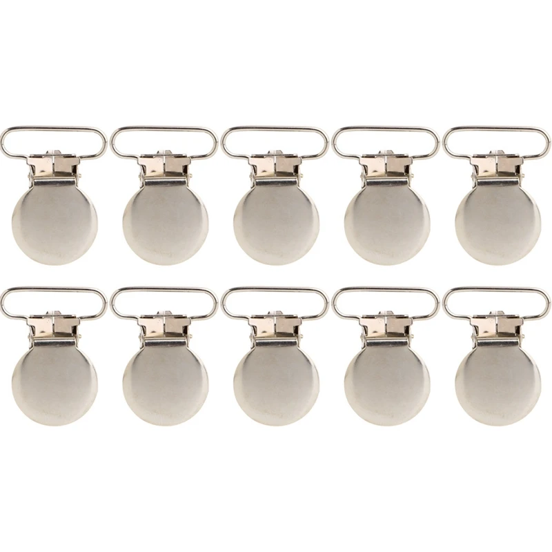 

10Pcs Baby Infant Metal Clips Pacifier Holders Shape Alloy Suspender Hook N1HB