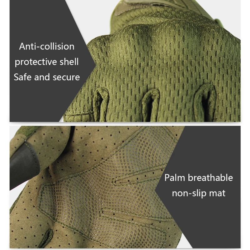 

Motorcycle Gloves Summer Breathable Tactical- Full Finger Gloves Touchscreen Motorbike Riding Cycling Biker Outdoor Sports Glove