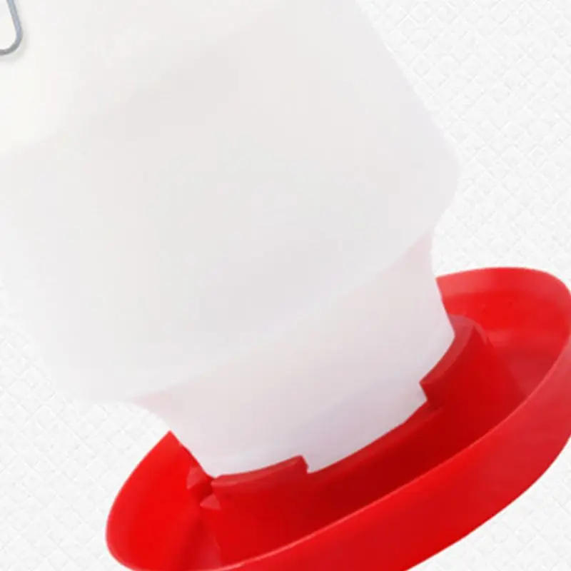 

Round Bubble Chicken Drinking Fountain Device Hanging Cup Waterer Bowl Pet Poultry Water Drinker Household Pet Feeding