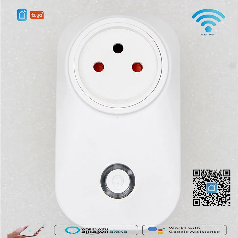 

GONGFENG Новый 110 ~ 240 В 10A Израиль Wifi умный беспроводной штекер работает с Alexa Google Assistant Smart Life APP специальная Бесплатная доставка