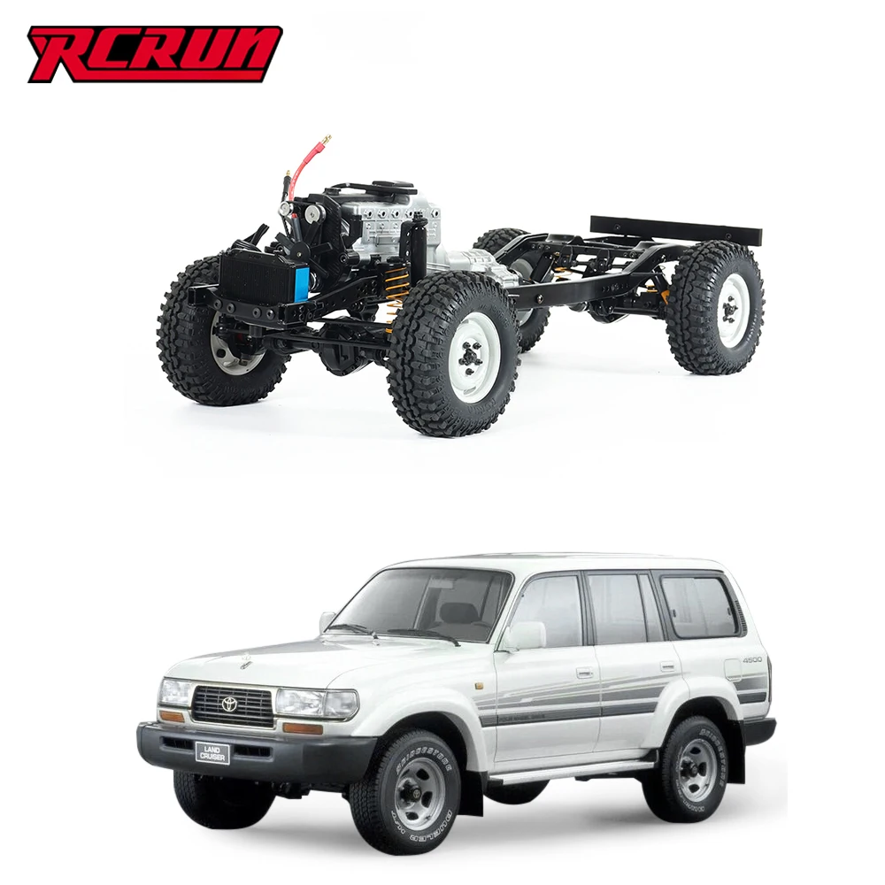 

Комплект для сборки рамок RCRUN LC80, масштаб 1:10, Металлическое шасси, регулируемая колесная база, для радиоуправляемой модели внедорожника 1/10