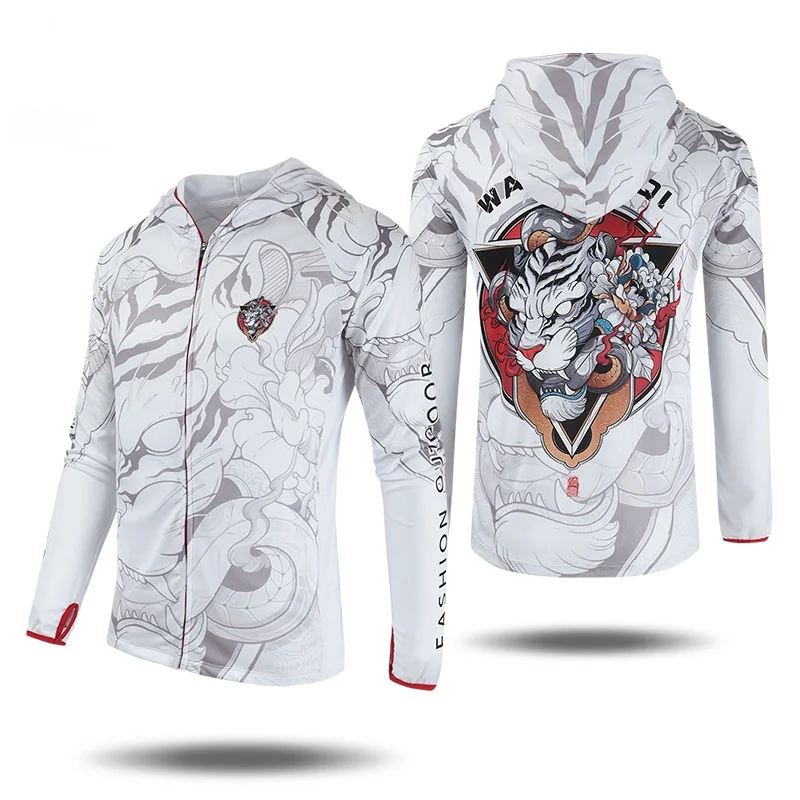 

2021 Long Sleeve Quick Dry Fishing Shirts Summer Breathable Fishing Jerseys Anti-UV Sun Protection Fishing Hoodies Clothes