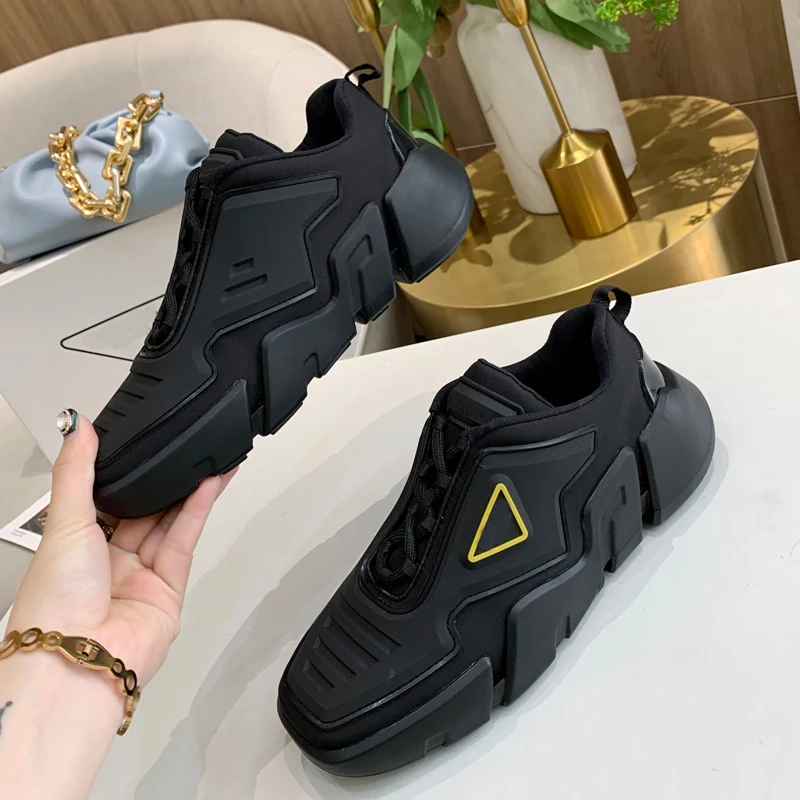

Autumn Winter New Style Fashion Color Matching Women's Vulcanized Shoes Lace-up Shallow Casual Couple Sneakers Tenis Feminino