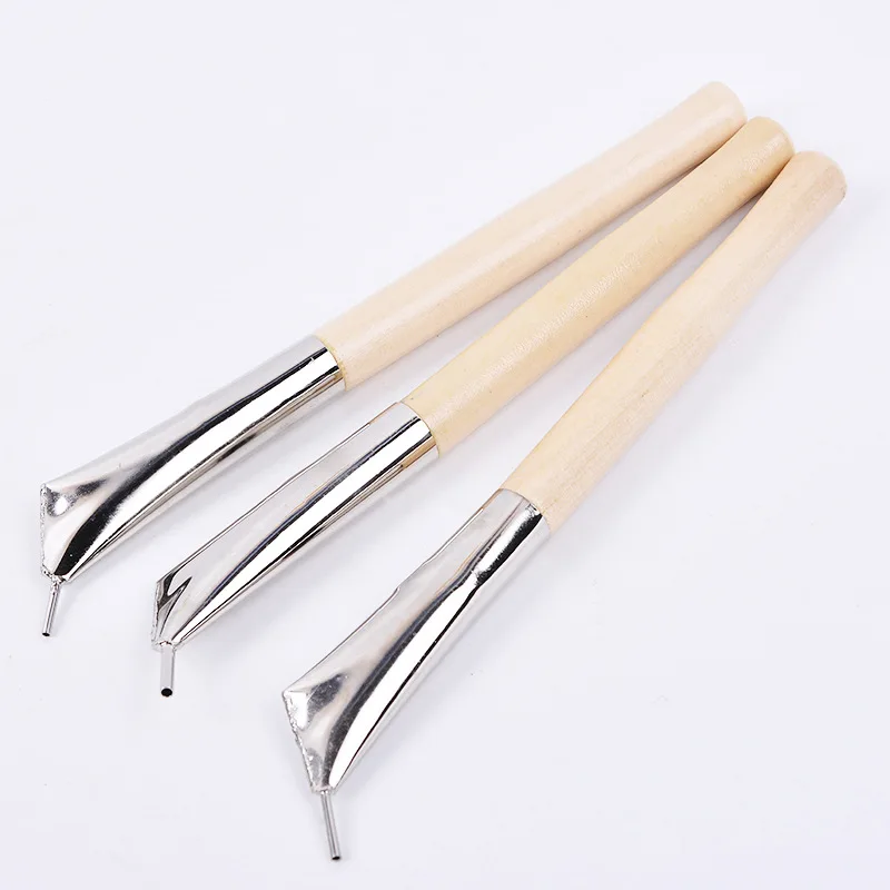 3 шт./компл. ручная гравировка Традиционная ручка миао батик изготовление