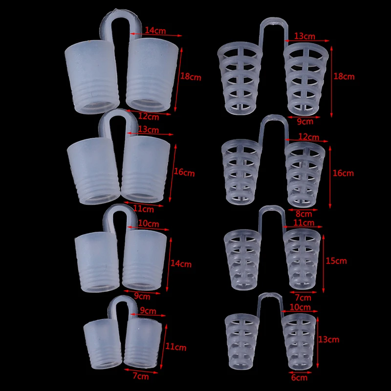 

8Pcs/Set Anti Snoring Nose Clip Breathable Easy Sleep Snore topper Aid Nasal Dilators Device Congestion Aid Dropping