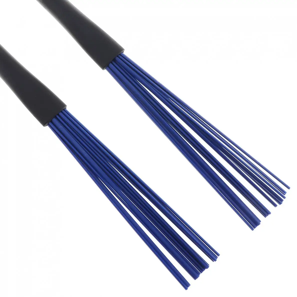 Выдвижные джазовые ударные щетки из синего нейлона 2 шт. палочки с черными