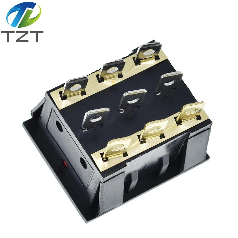 1 шт. ВКЛ-ВЫКЛ KCD3 9Pin красный 16A/250V AC светильник лодка автомобиля кулисный
