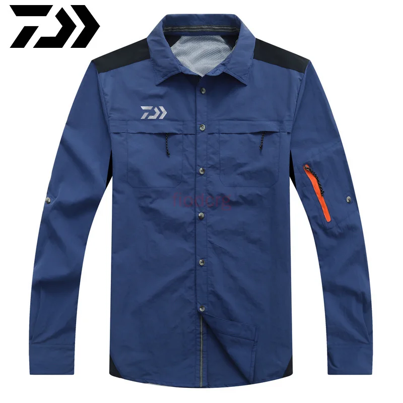 

Daiwa New Quick Dry Outdoor Men's Summer Shirts Breathable Removable Sports Fishing Trekking Hiking Male Fishing Clothing