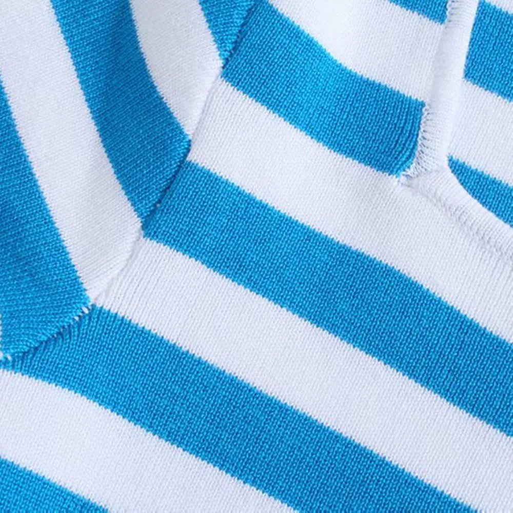 

2021 Factory women's striped knitted top sexy off-shoulder knitted T-shirt summer