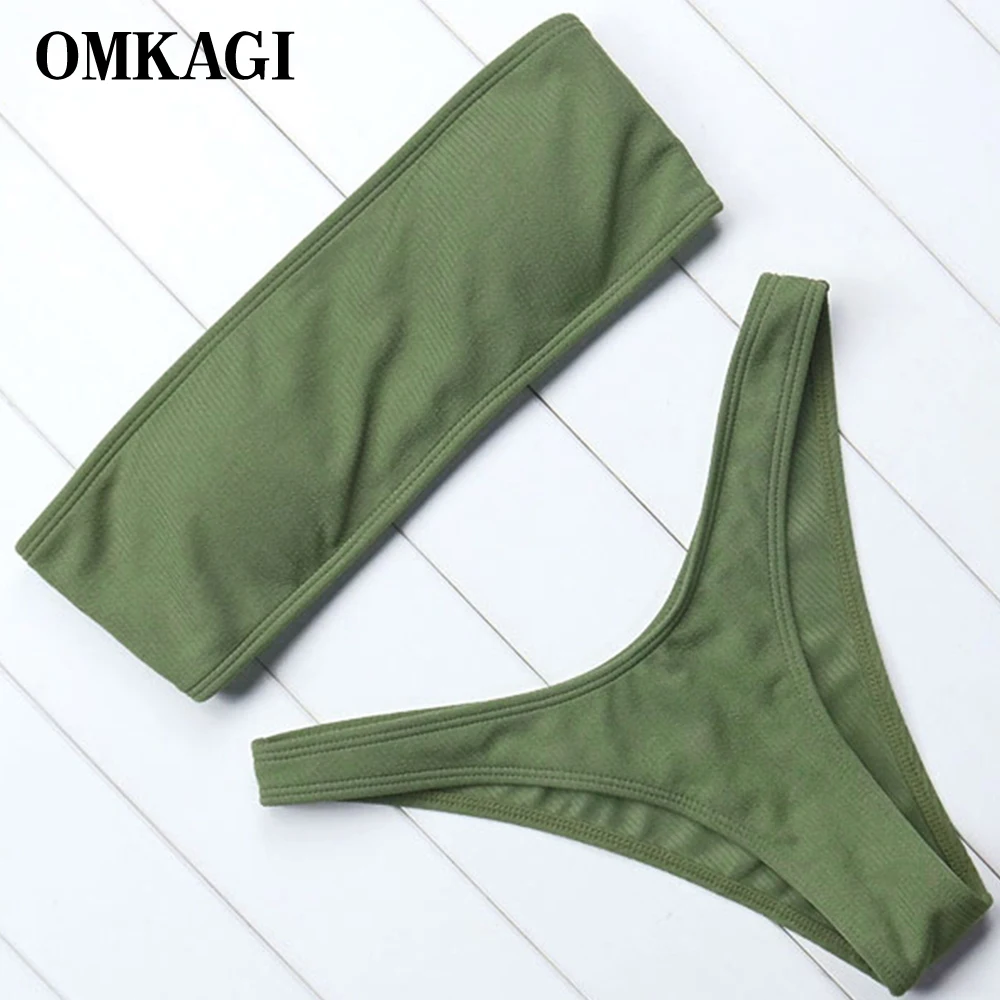 

OMKAGI сексуальный набор пуш-ап бикини купальный костюм пляжная одежда купальник женский Бразильский бикини 2020