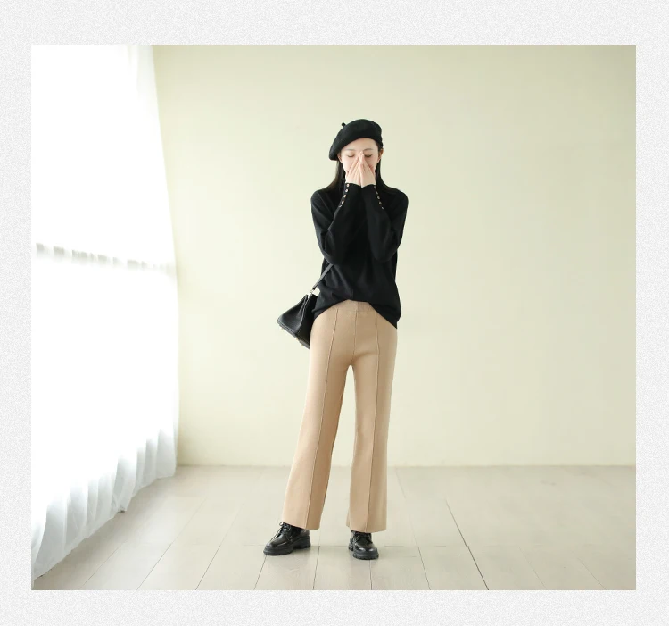 Новинка, весенний женский свитер, Ретро стиль, свободные пуловеры, топы для девушек, водолазка с карманом, Повседневный, универсальный свитер, одноцветные Топы