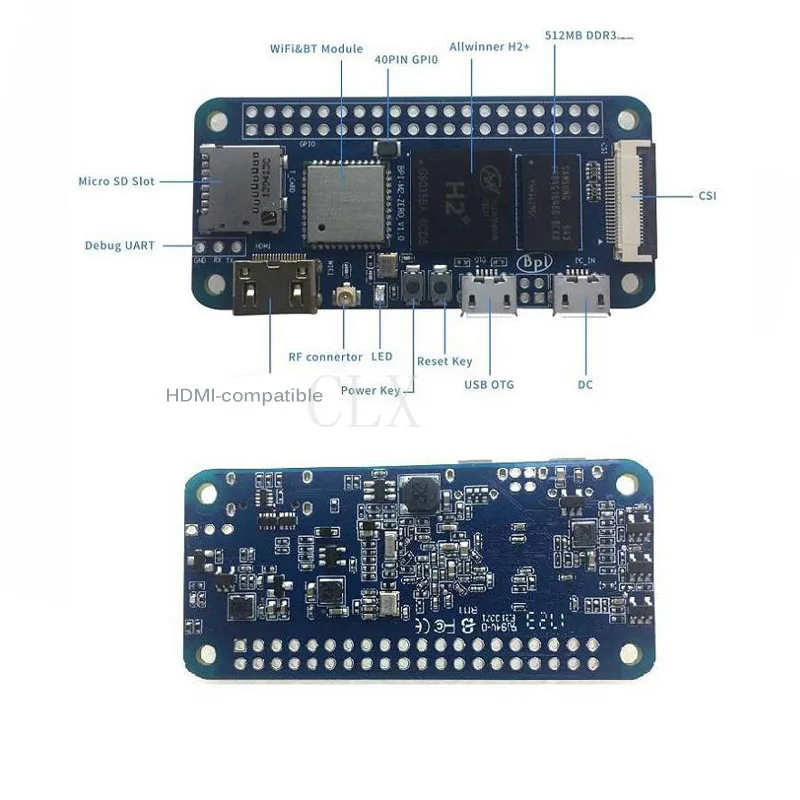 Banana Pi BPI-M2 Zero  Wi-Fi  Bluetooth, 1 , , 512  ,   Linux, 1080P, HD