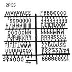 Набор из 2 символов для фетровой доски 290 цифр для доски со сменными буквами черного цвета