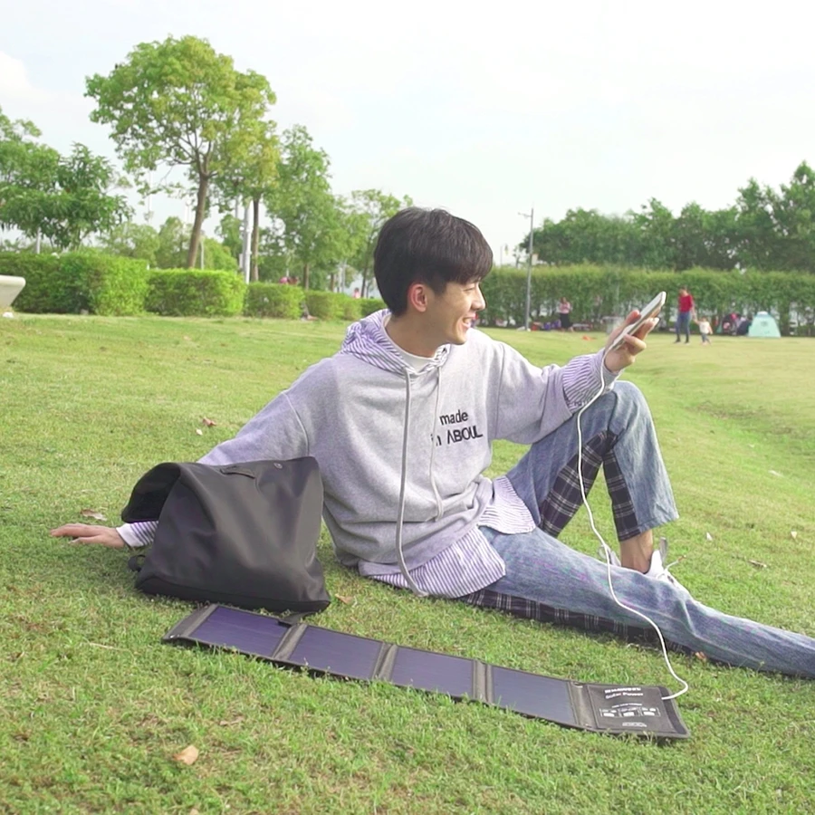 Портативные дорожные сумки на солнечной батарее для кемпинга 14 Вт 21 25 с USB