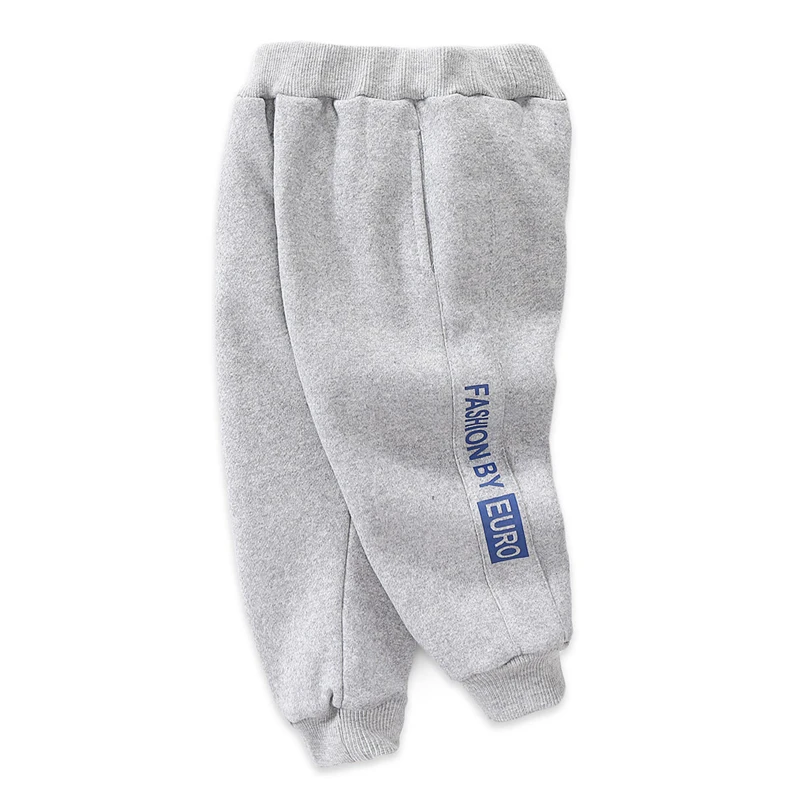 Зимние штаны шаровары для маленьких мальчиков спортивные с флисовой подкладкой