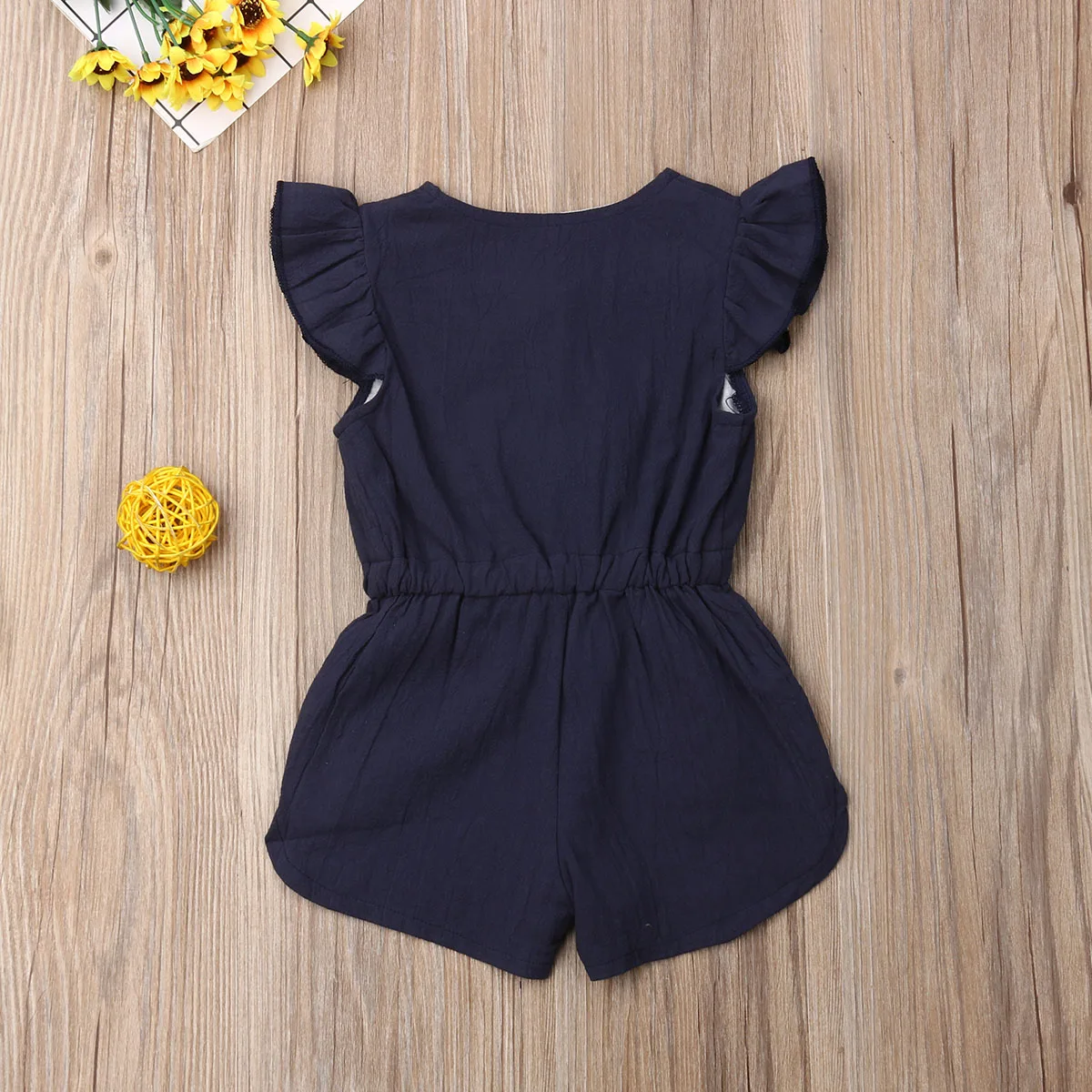 

Toddler Girl Clothes Kids Baby Girls Summer Ruffles Sleeve Romper Jumpsuit Outfits Toddler Clothes Sunsuit