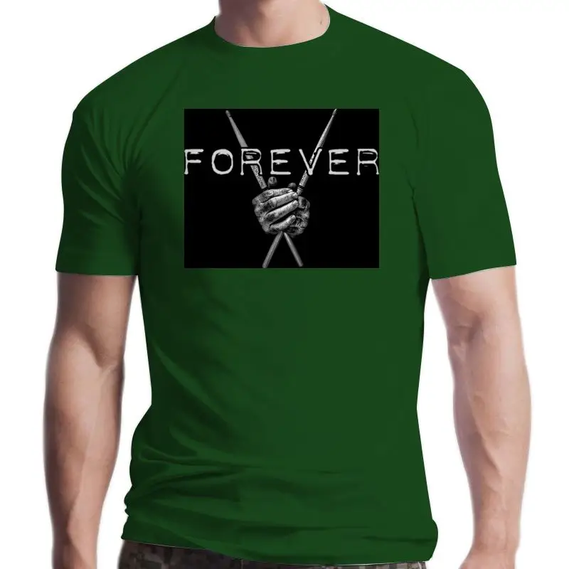 

New cotton 2021est Men'S Funny DRUMS FOREVER T-SHIRT Drummers Tee Cool Tees summer black tshirt men tops sbz6018