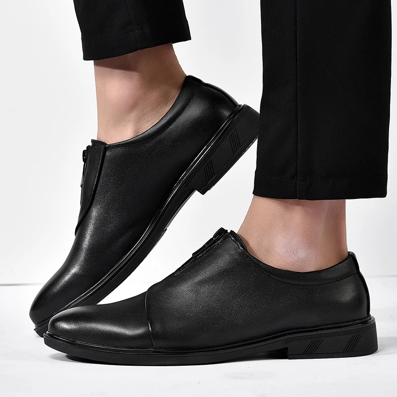 

Summer Fashion Men Casual Shoes Classic Genuine Leather Flats Male Formal Oxford Dress Shoes Men Loafer Moccasins Slip on Shoes